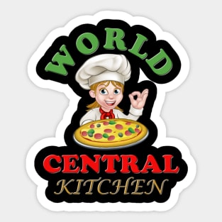 Kitchen, world central kitchen, central, world, world kitchen, funny kitchen design, central kitchen, cool kitchen, kitchen design, world kitchen design Sticker